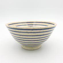 Carica l'immagine nel visualizzatore di Gallery, Ciotola Gres a Righe Blu