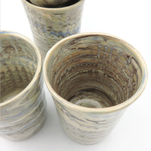 Carica l'immagine nel visualizzatore di Gallery, Bicchieri Gres Marmorizzato Azzurro