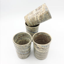 Carica l'immagine nel visualizzatore di Gallery, Bicchieri Gres Marmorizzato Azzurro