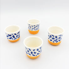 Carica l'immagine nel visualizzatore di Gallery, Tazzine Porcellana Arancio